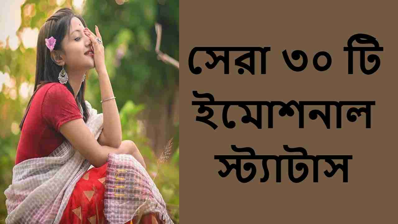  সেরা ৩০ টি ইমোশনাল স্ট্যাটাস বাংলা 